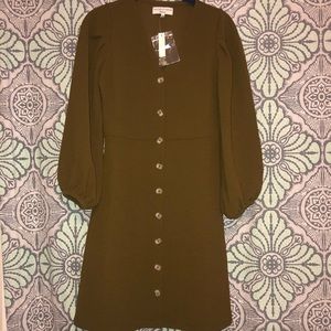 Madewell Crepe Balloon Sleeve Dress